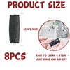 8PCS Foot File Replacement Rollers - Extra Coarse Refill Rollers