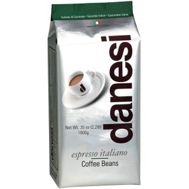 Danesi Caffe Italian Coffee Beans (Whole Roasted Coffee Beans for Espresso) - Espresso Coffee Beans (Medium Roast Whole Bean) Coffee Bean - Coffee Beans Espresso - Coffee Whole Bean - Emerald (2.2lb)