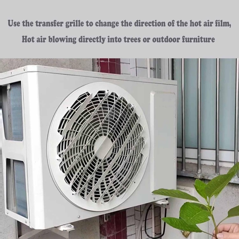 24in Outdoor AC Deflector Cover - Universal Stainless Steel Wind