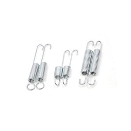 RATCHROLL 6 Pcs Metal Motorcycle Kickstand Kick Side Stand Spring Silver Tone Replacement Car Parts