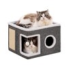 Cat Beds for Indoor Cats, Large Cat Cave with Fluffy