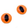 Orange Fox Glass Eyes for Art Dolls, Sculptures, Props, Masks,