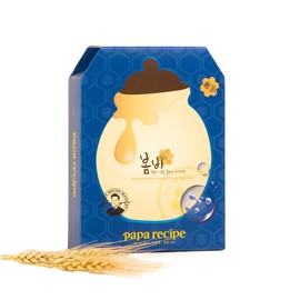 Papa Recipe Bombee Honey Mask Pack 25g * 10 sheets - Sheet Mask, Facial Skin Care, Korean Skin Care, K-Beauty, Ampoule Solidified, For radiant skin (Blue)