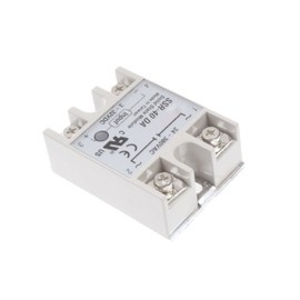 NOYITO SSR-40DA Solid State Relay Single Phase Semi-Conductor Relay DC Control AC Input 3-32V DC Output 24-380V AC