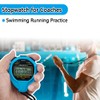 MUSHPORT Waterproof Stopwatch Timer Only Stopwatch Mode, ON/Off Silent No-Clock