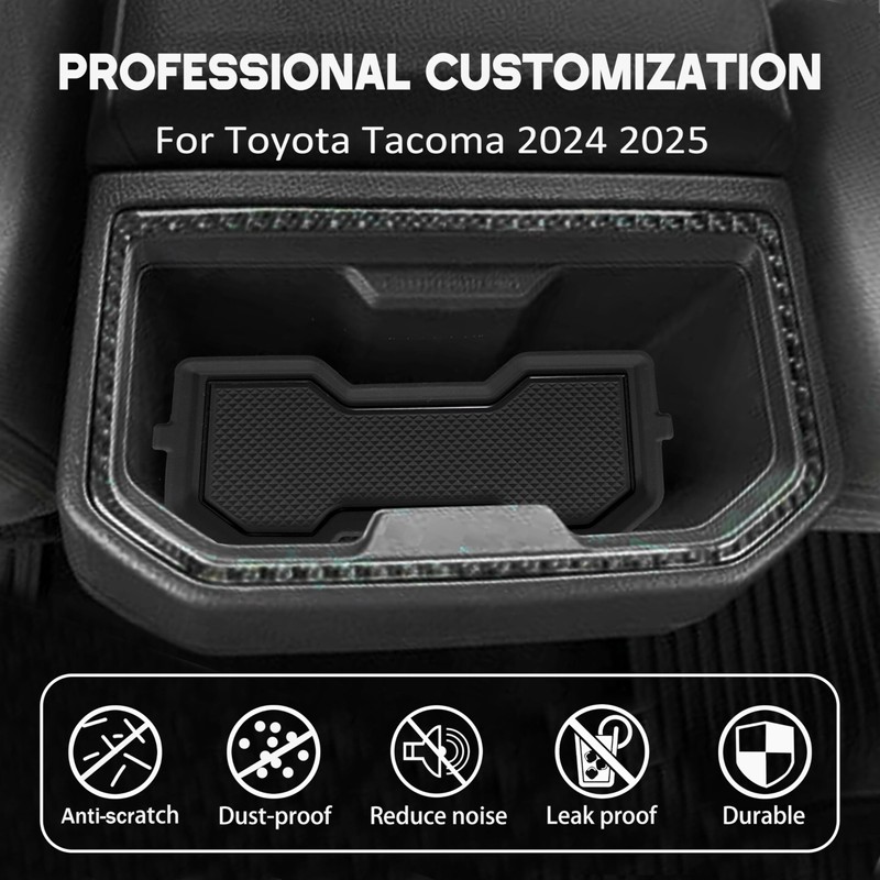 3D Cup Holder Inserts Coaster for Toyota Tacoma Accessories 2024