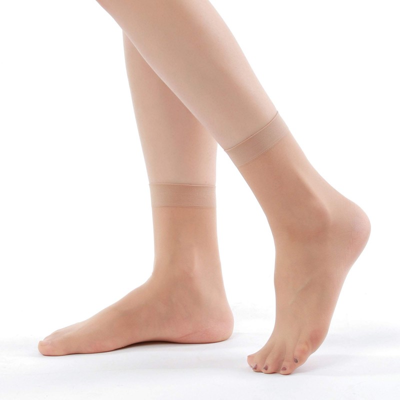 G&Y Women's Stockings, Ankle Length, 9 Pairs Set, Short, Stretchy,