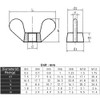 Yudesun 10-40pcs Hardware Fixings Nylon Wing Nuts Screws Bolt Cap