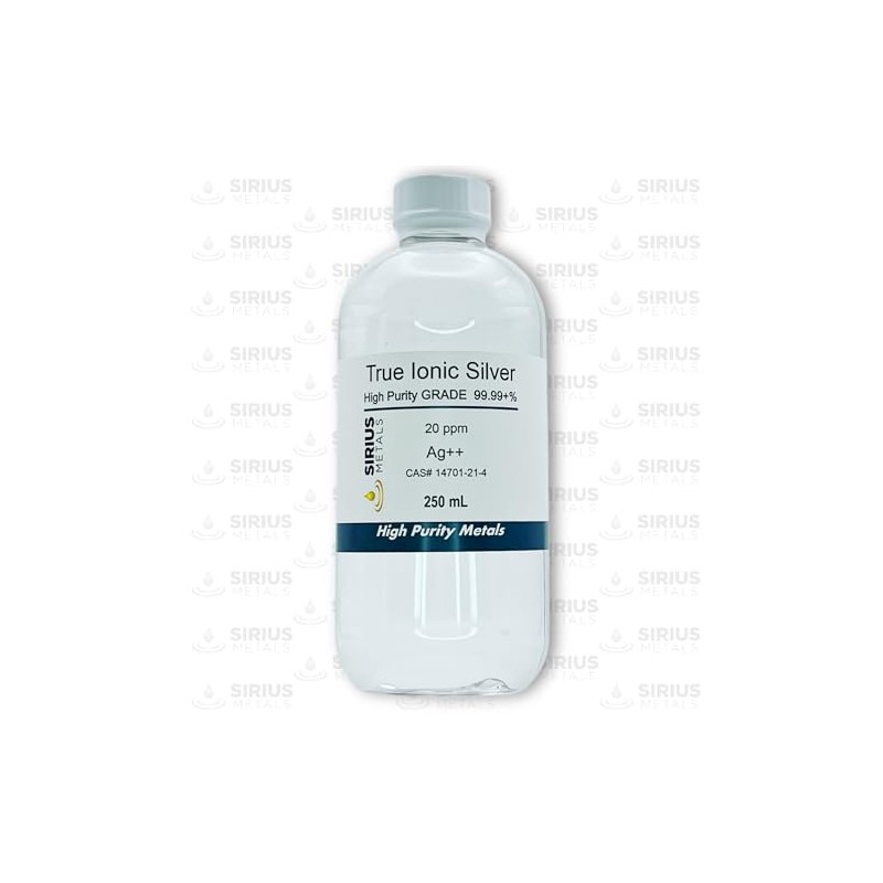 Ionic Silver 250mL of 20ppm in a BPA Free Plastic