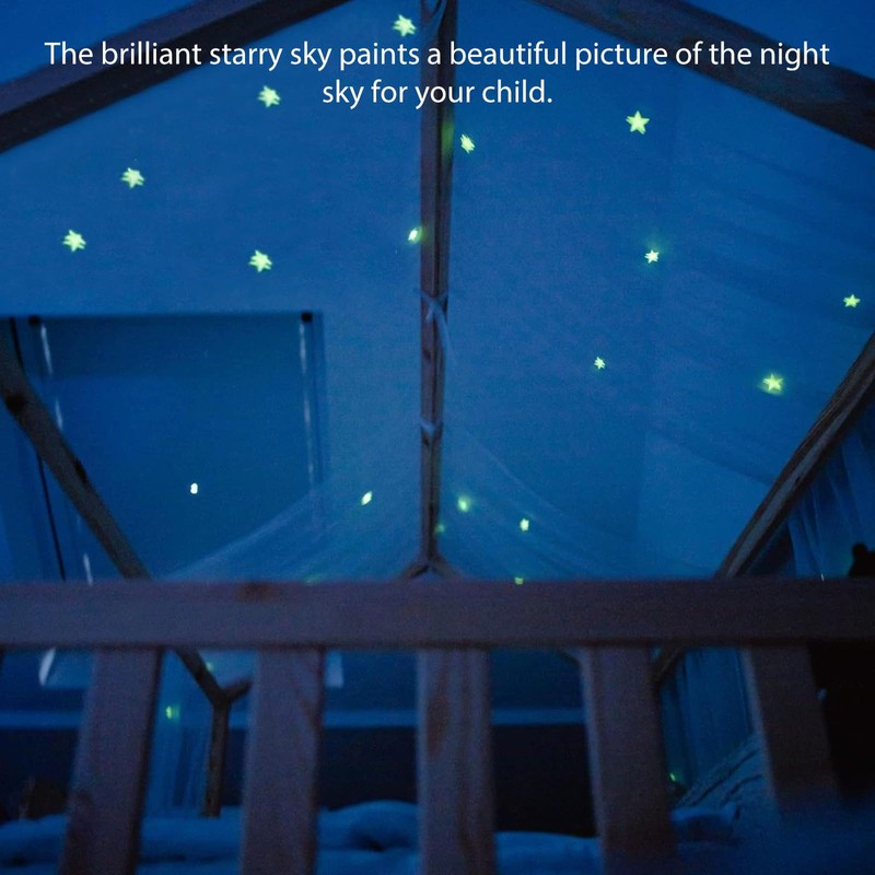 Joyseedi Letto a cielo con stelle luminose, letto a baldacchino,
