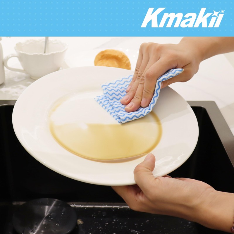 KMAKII Disposable Cleaning Cloth,Jay Clothes,Dish Cloths Roll,Reusable Cleaning Cloths,5 Rolls