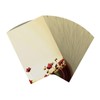 Writing Paper Set 100 Pieces Sunny Flowers 50 Sheets DIN