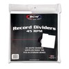 BCW 45 RPM Record Dividers | White | Write-On Index