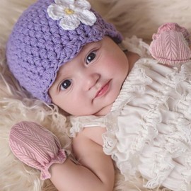 DRESHOW Newborn Baby Mittens Toddler Gloves No Scratches Mittens Cotton Gloves for 0-6 Months, 6 Sets Baby Mittens Mt02-10