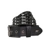 Lowlife of London Men's Triple S Belt, Black Snakeskin, 34cm