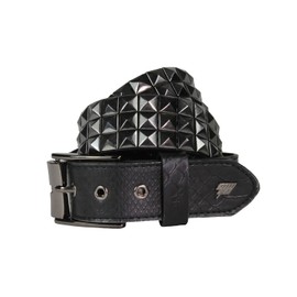 Lowlife of London Men's Triple S Belt, Black Snakeskin, 34cm (Size:Medium)