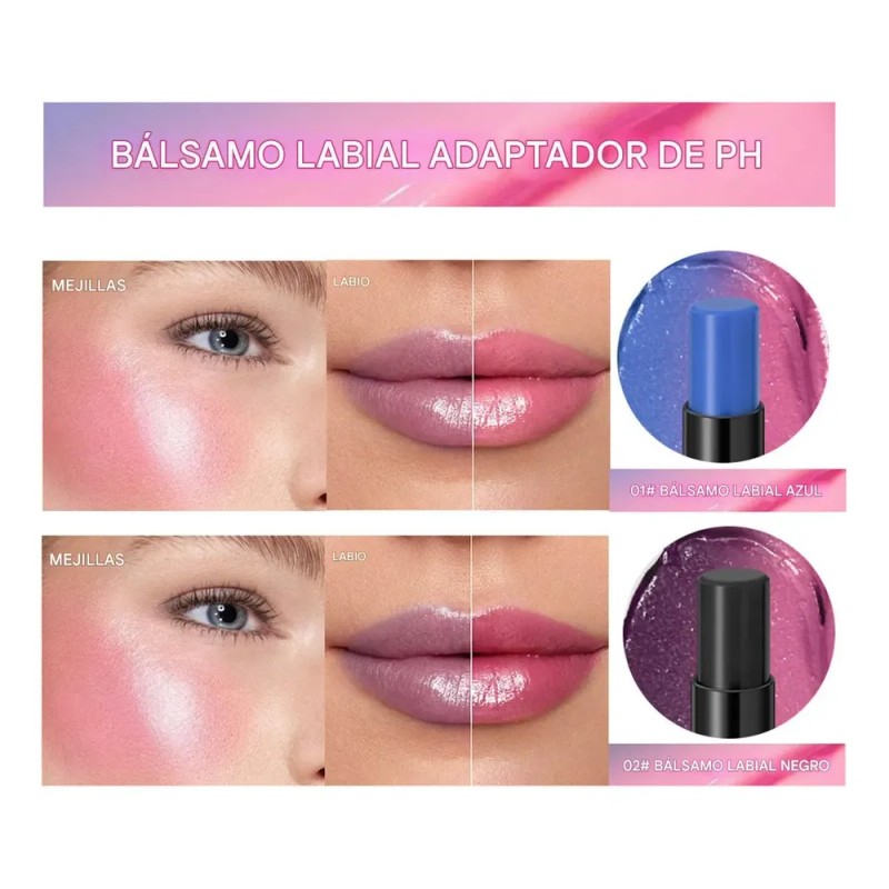 Pintalabios De Color Cambiante,brillo De Labios Que Cambia