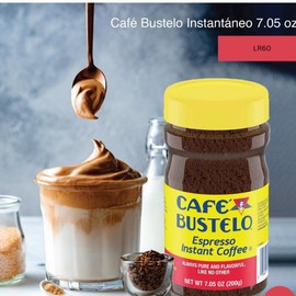 Cafe Bustelo®' Instant Coffee - Bold and Rich Espresso Flavor, 100% Arabica Beans, 7.05 oz Jar