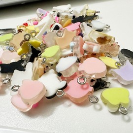 50PCS Cute Cartoon Resin, Mini Colorful DIY Pendants Charms for Jewelry Making Bulk with Box, 3D Mini Charms Pendant for Bracelets Necklaces Earrings Keychain1