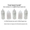 5 x Empty Mixed 1L Plastic Victorian Sweet Jars for