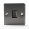 Status Stainless Steel Light Switch 1 Gang 2 Way, Screw