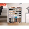 MISSLO 4 Tier Long Shoe Organizer for Closet Shoe Rack