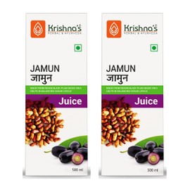 Krishna's Herbal & Ayurveda Jamun Juice - 500 Ml (Pack of 2)