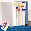 3 Stück automatisches Lesezeichen, Lesezeichen, Buch, automatisches Lesezeichen aus Silikon,