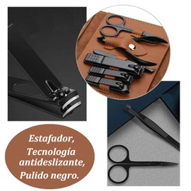 Manicura Set, 16 en 1 Manicura y Pedicura de Acero Inoxidable, Tijeras para Uñas, Lima de Uñas, Gancho para Orejas, Pinzas, Maquinilla de Afeitar para Cejas de Uñas Belleza Cuidado de Uñas Cortadores.
