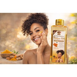 P+50 Gold Turmeric Brightening Face & Body Oil 200ml with Kojic Acid – Glow Enhancing Skin Oil for Dark Spots & Uneven Skin Tone – Lightweight Hydrating Moisturiser for Radiant Skin
