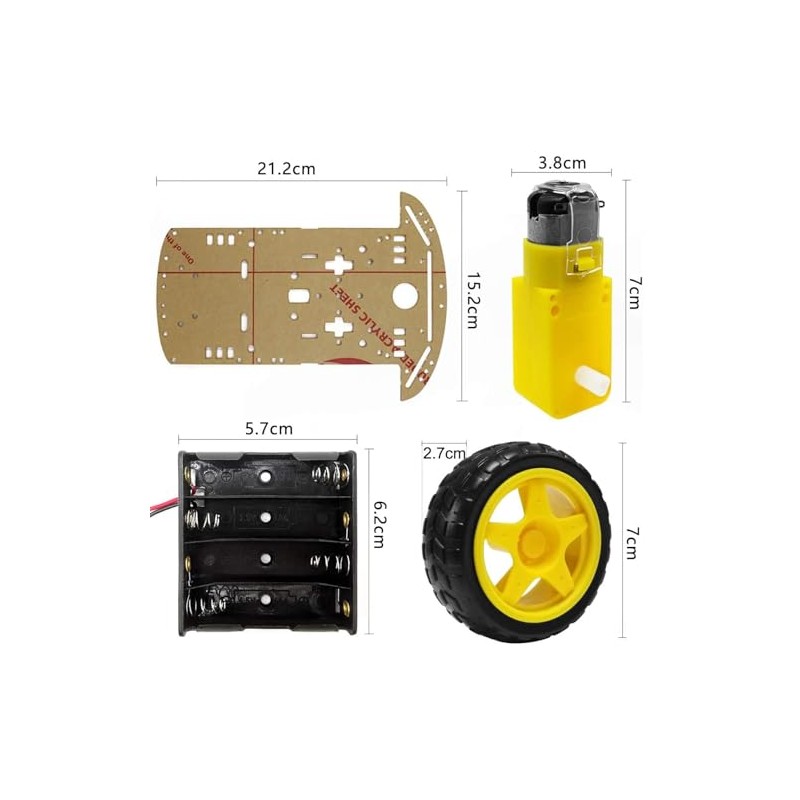 Smart Robot Car Kit 2wd Robótico Coche Juguete Inteligente Educativo