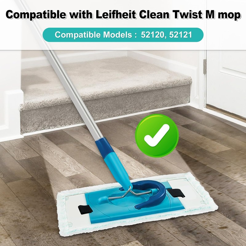 Floor Mop Replacement Cover, Mop Cover Compatible with Leifheit Clean