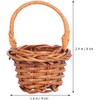 LATRAT Pack of 10 Braided Flower Basket, Fruit Basket, Cable