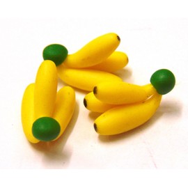 Tumdee Miniatures Dolls House Miniature Set of 3 Small Banana Bunches Miniature Accessory