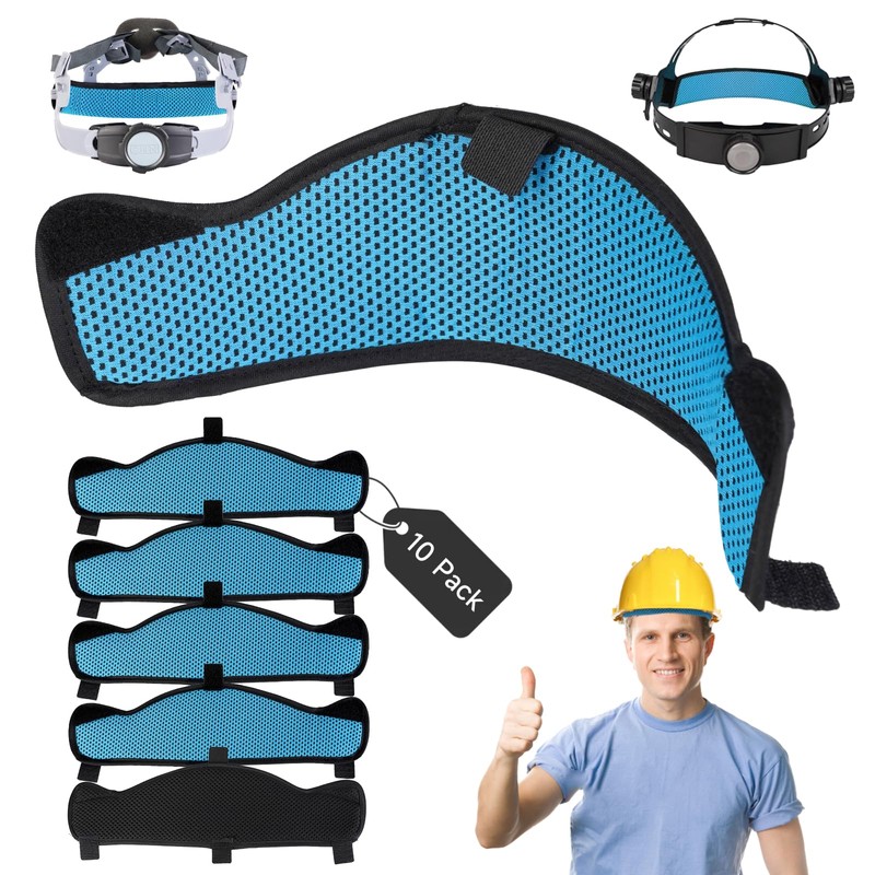 SUTETLW 10 PCS Hardhat and Safety Helmet Sweatband, Flame-Resistant, Unique