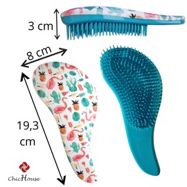 Hair Detangler Brush Hair Detangler Brush Soft Bristle Hair Brush Travel Hair Brush Gift (Blue, Large)