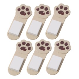 TEHAUX 6pcs Toilet Lid Lifter for Bathroom Animal Toilet Holder Protect Toilet Seat Lifters Riser Main Raised Universal Toilet Seat Cat Lifter Toilet Seat Lifter Paw Coffee