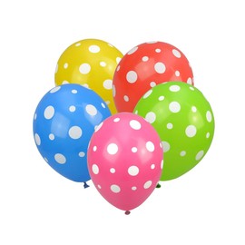 PARTY TIME KB4818 Balloons Dots (Pack of 5), Multi-Colour