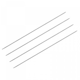 uxcell 2 Pairs Knitting Needle Set, 2.0mm Diameter 9.84 Inches Length Stainless Steel Double Pointed Sweater Needles for Handmade Projects DIY Knitting