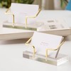 QYRDBGY Business Card Holder, Acrylic Business Card Stand Transparent Business