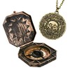 papapanda Pirata Jack Bussola Moneta Azteca Collana Set