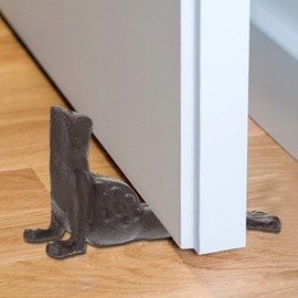 Sumnacon Cast Iron Cute Frog Door Stop - Heavy Duty Floor Door Stopper Avoid Drilling Hole, Vintage Iron Doorstop Wedge for Patio Yard Garden Farmhouse Home Office Commercial Industrial