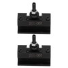 2Pcs Tool Post Holder Turinng Facing Boring Piston Wedge Hardware