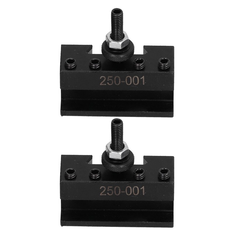 2Pcs Tool Post Holder Turinng Facing Boring Piston Wedge Hardware