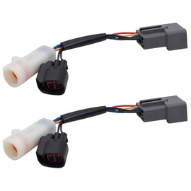 Set Tow Mirror Upgrade Adapters Harness Connectors w/Power Heat Replacement for 99-07 F250 Super Duty Pickup Truck 1C3Z 14A411 AA