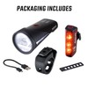 SIGMA Aura 100/Blaze Link Bicycle Light Set with Innovative Coupling