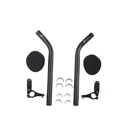 M-Wave Aero Triathlon Lightweight Aluminium Padded Handlebar Attachment for Handlebar Diameter 31.8 mm (or 25.4 mm)