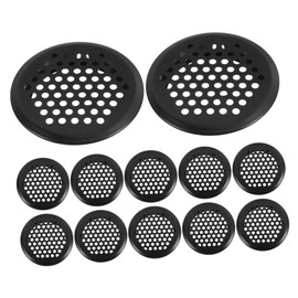 Operitacx 12pcs Stainless Steel Cabinet Air Vent Mesh Covers Durable Ventilation for Wardrobe Furniture Closet Air Circulation Opening