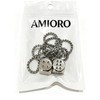AMIORO Creative Hanging Dice with Dots Car Metal Pendant Rear