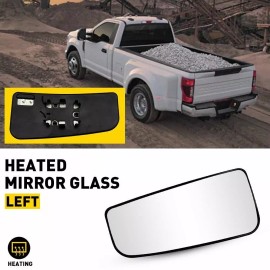 Unbranded For 2015-22 F150 F250 F350 Tow Mirror Glass Lower Heated Driver Side FL3Z17K707V